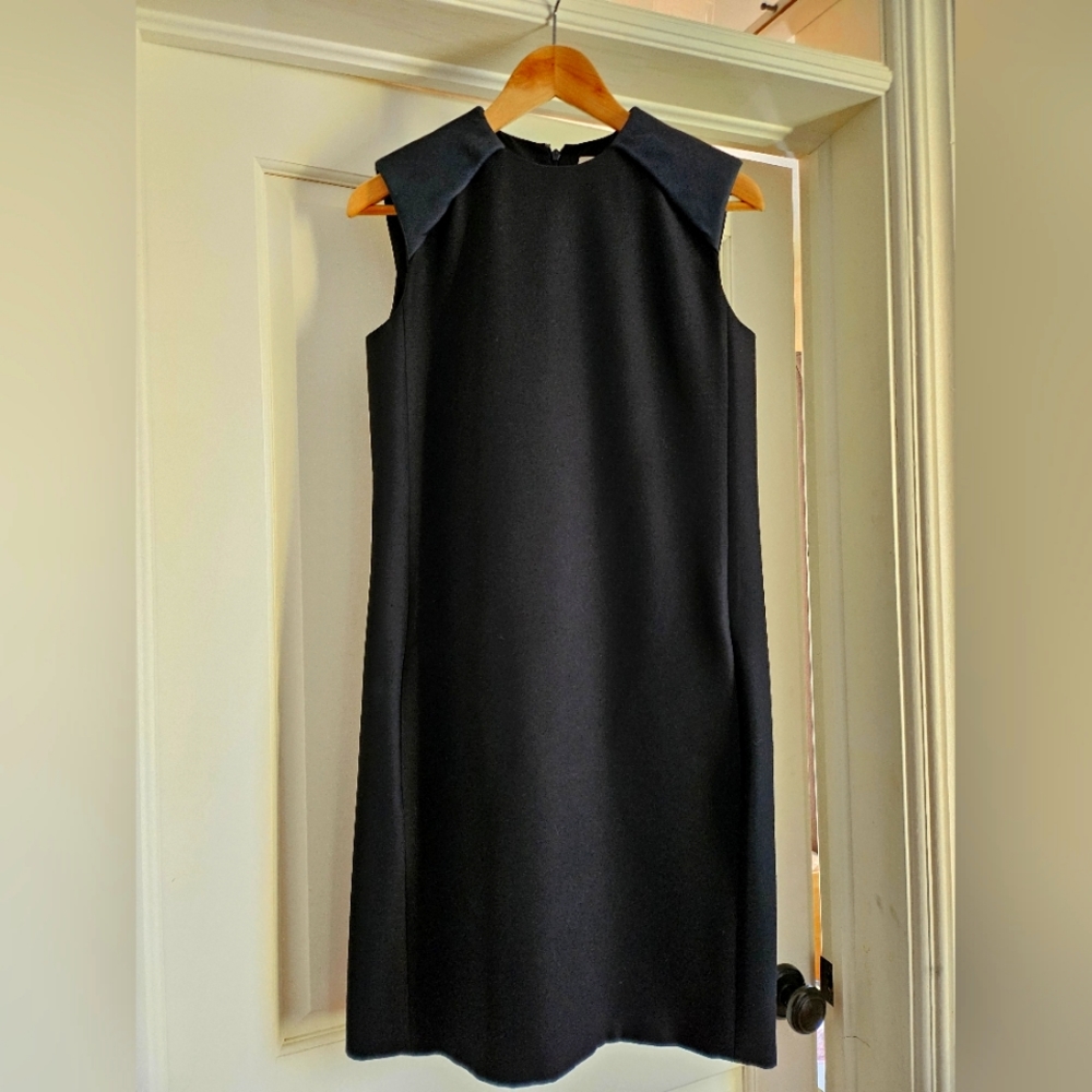 Old Celine Padded Shoulder shift dress